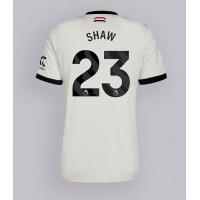 Maglia Calcio Manchester United Luke Shaw #23 Terza Divisa 2024-25 Manica Corta